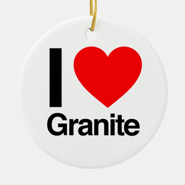 i Granit aus Liebe Keramikornament (Vorne)