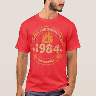 I Grill and Smoke Meat - Seit 1984 - 38. Geburtsta T-Shirt
