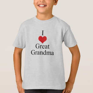 I große Großmutter der Liebe-(Herz) T-Shirt