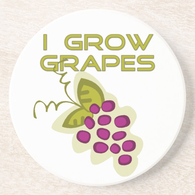 I Grow Grapes Untersetzer (Vorne)