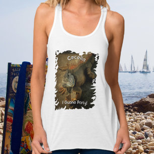 I Guana Party Benutzerdefinierter Name Leguan 0768 Tank Top