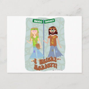 I Haight Ashbury Postkarte