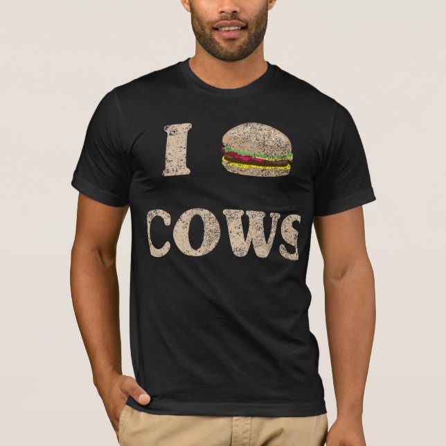 I Hamburger-Kühe T-Shirt (Vorderseite)