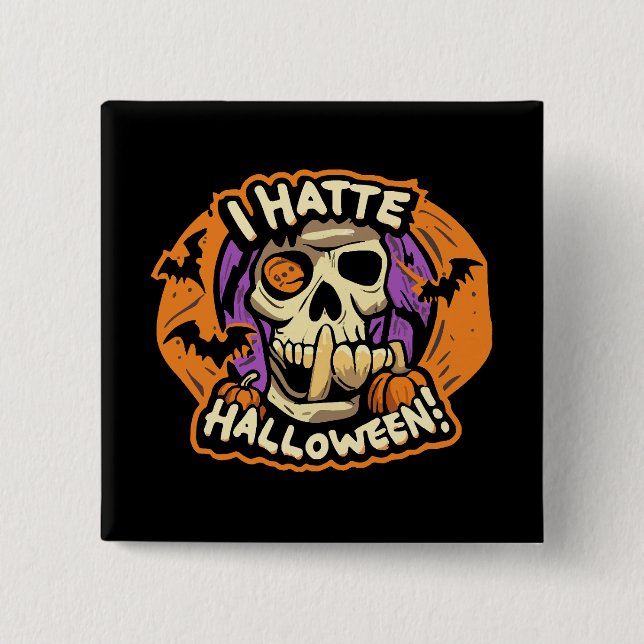 i Hassehalloween Button (Vorderseite)