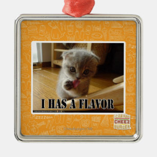 I hat ein Aroma Silbernes Ornament