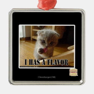 I hat ein Aroma Silbernes Ornament