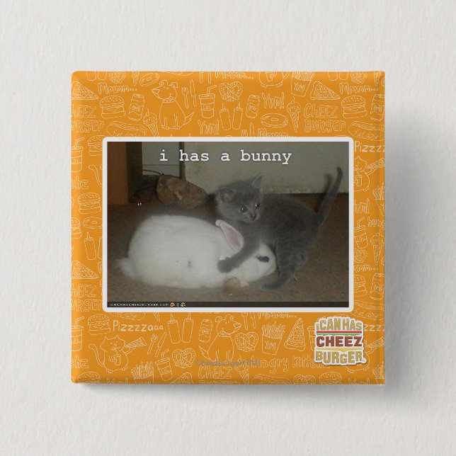 I hat ein Häschen Button (Vorderseite)