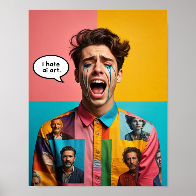"I Hate AI Art. 2 Poster (Vorne)