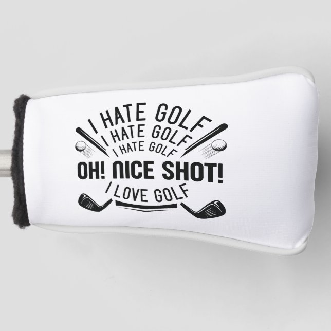 I Hate Golf Headcover (Vorderseite)