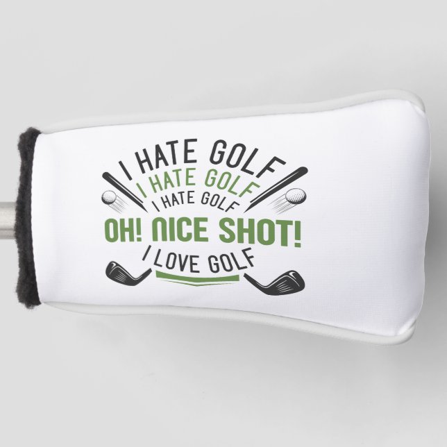 I Hate Golf Headcover (Vorderseite)