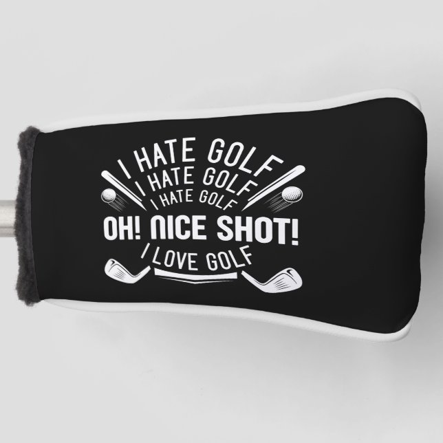 I Hate Golf Headcover (Vorderseite)