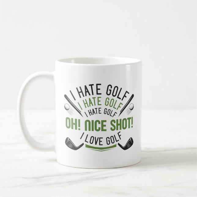 I Hate Golf Kaffeetasse (Links)
