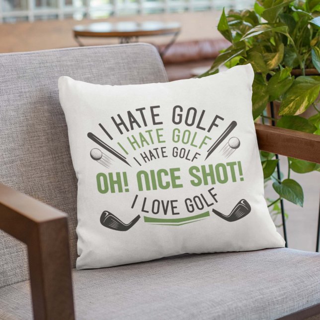 I Hate Golf Kissen (Von Creator hochgeladen)