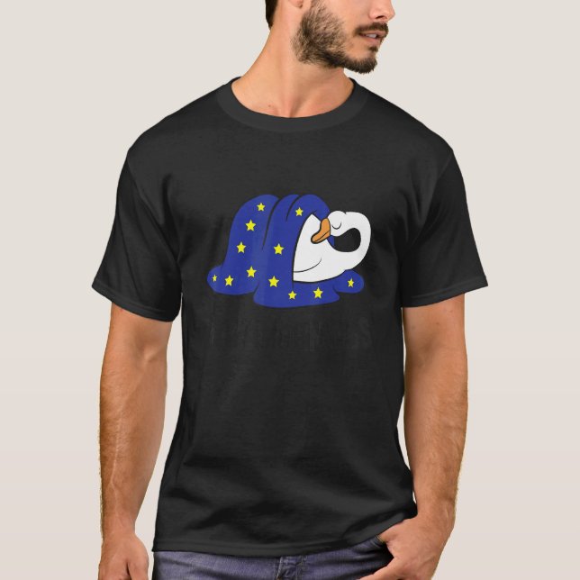 I Hate Mornings Sleeping Goose T-Shirt (Vorderseite)