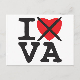 I Hate VA - Virginia Postkarte