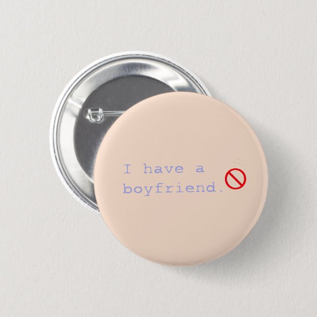 I have a boyfriend 02 button (Vorne & Hinten)