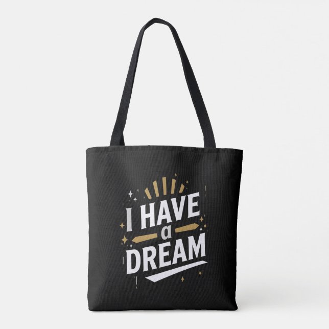 I Have a Dream Inspirational Typography Art (Rückseite)