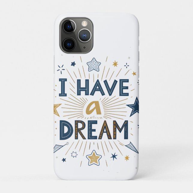 I Have a Dream Starburst Typography Art Case-Mate iPhone Hülle (Rückseite)