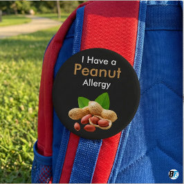 I Have A Peanut Allergy" Medical Alert Safety Button