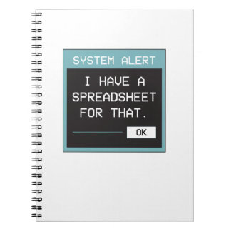 I Have a Spreadsheet for That Funny Office Notizblock