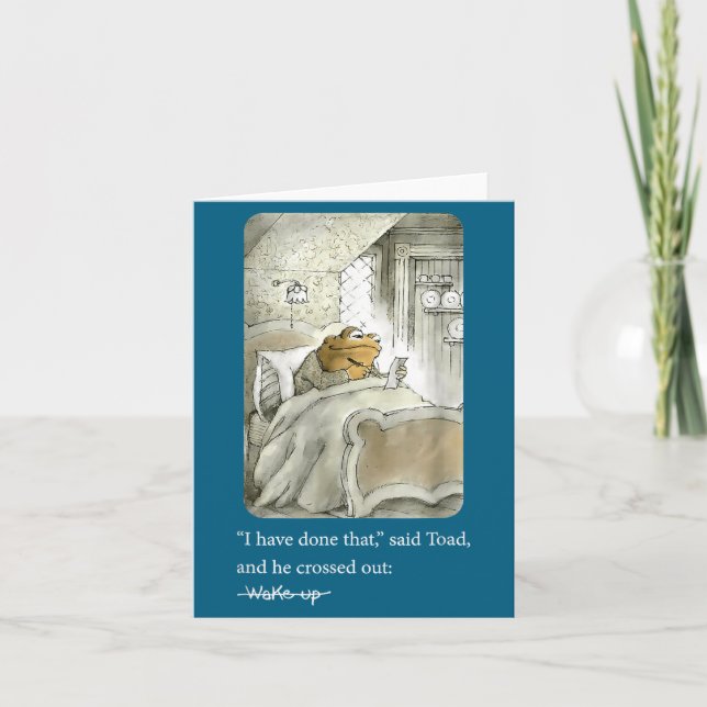 I Have Done That Said Toad And He Crossed Out Wake Karte (Vorderseite)