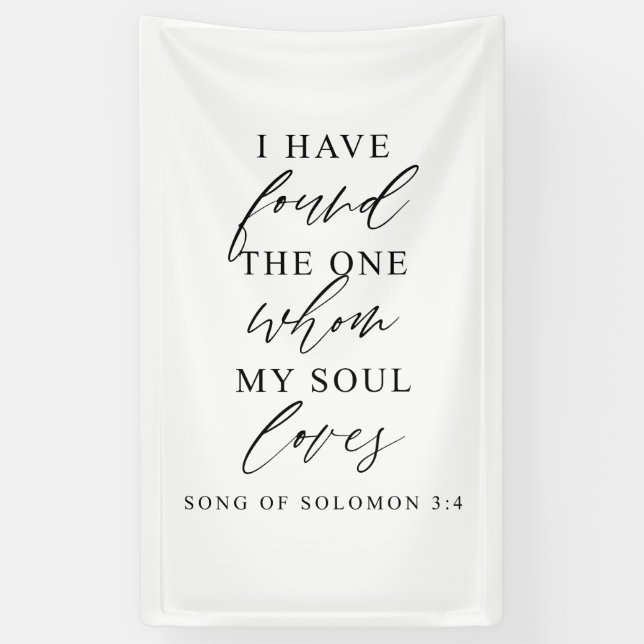 I Have Found the One Wedding Backdrop Decor Banner (Vertikal)