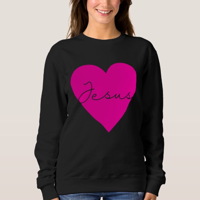 I have Jesus in my heart  Sacred heart of Jesus Pr Sweatshirt (Vorderseite)