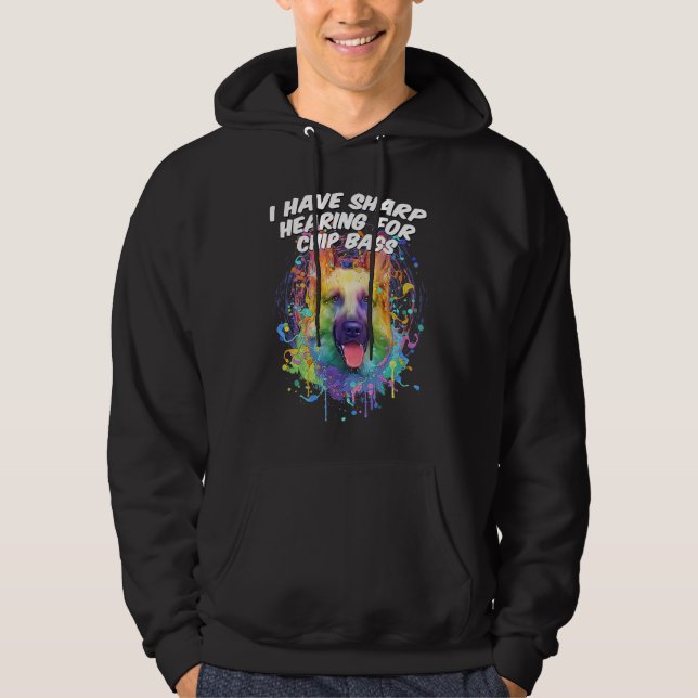 I Have Sharp Hearing for Chip Bags  German Shepher Hoodie (Vorderseite)