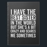 I have the best sister in the world notizblock<br><div class="desc">Fun little sister,  perfekte little sister birthday,  for little sister</div>