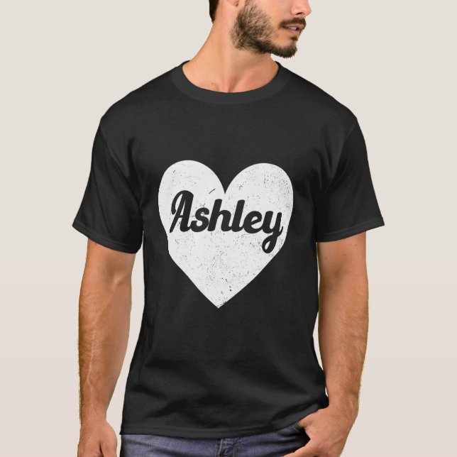 I He Ashley nennt das erste Mal und Er I Liebe Ash T-Shirt (Vorderseite)