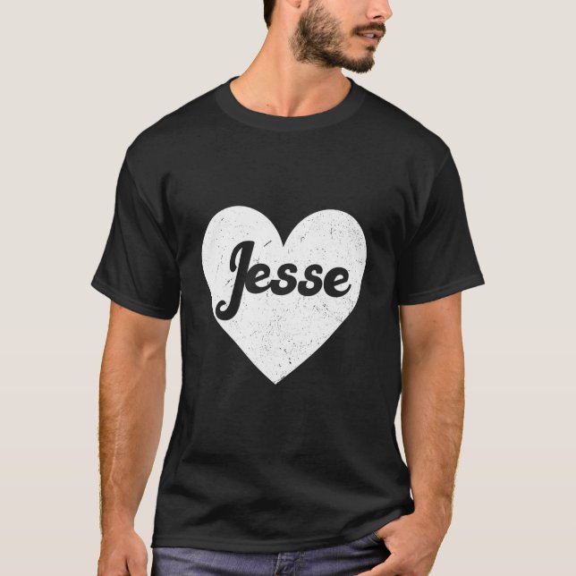 I He Jesse First Names And He I Love Jesse T-Shirt (Vorderseite)