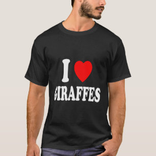 I He Liebe Giraffes Lieblingstier Tierzoo Africa T-Shirt