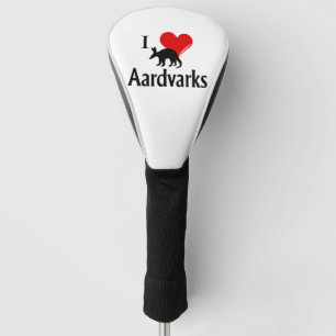 I Heart Aardvarks Golf Headcover