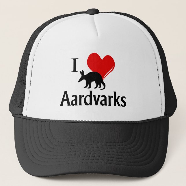 I Heart Aardvarks Truckerkappe (Vorderseite)