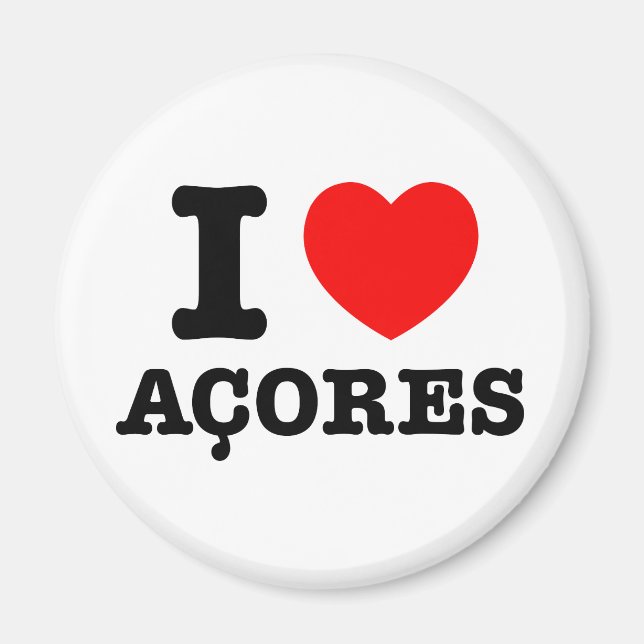 I heart Acores Magnet (Vorne)