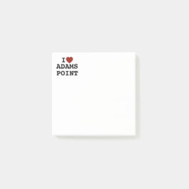 I heart Adams Point Post-It Notes Klebezettel