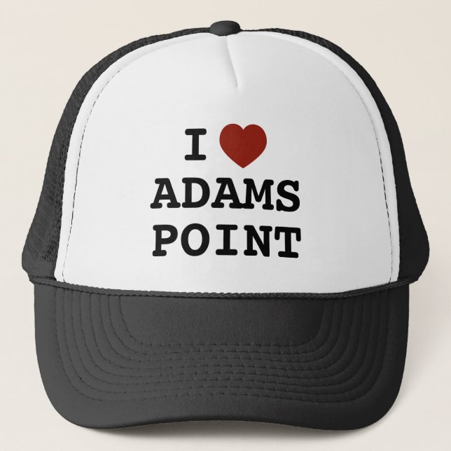 I heart Adams Point Trucker Hat Truckerkappe (Vorderseite)