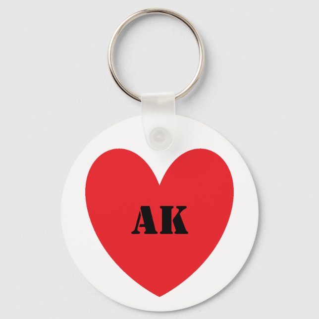 I Heart Alaska Schlüsselanhänger (Vorderseite)