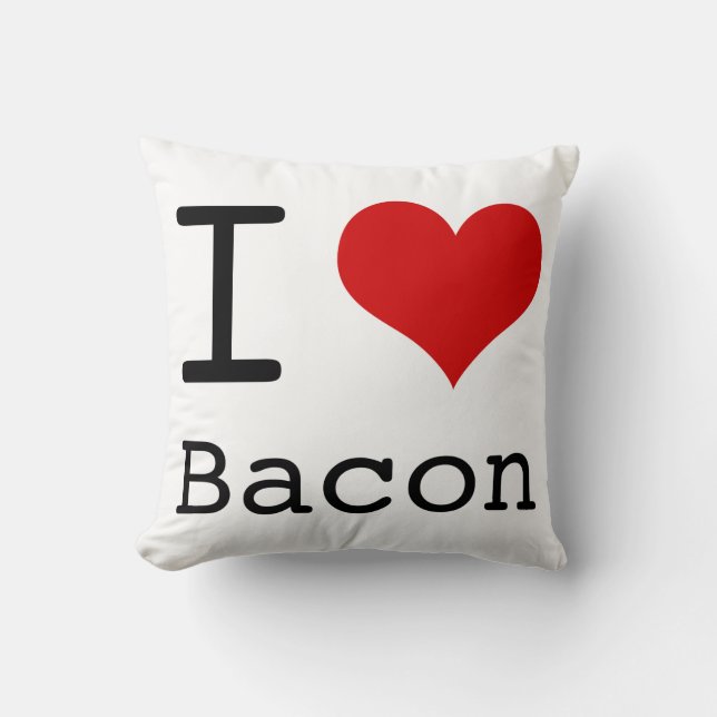 I heart Bacon Kissen (Vorderseite)