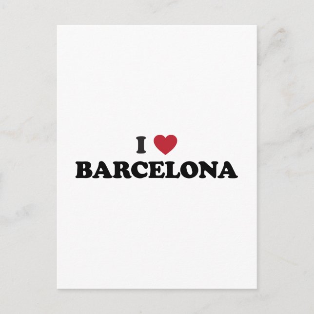 I Heart Barcelona Spanien Postkarte (Vorderseite)