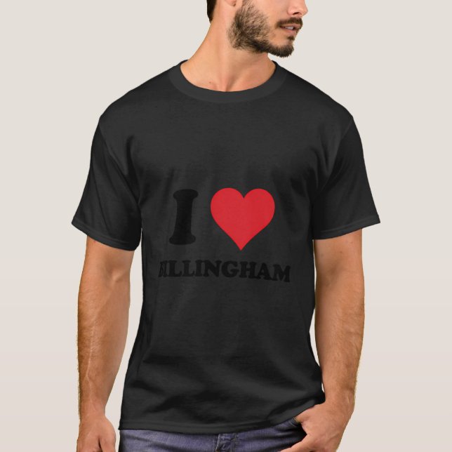 I Heart Billingham Liebe UK T-Shirt (Vorderseite)
