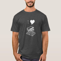 I Heart Books Reader Writer Librarian Gift T - Shi