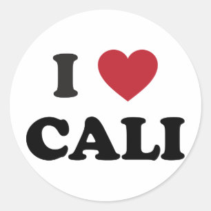 I Heart Cali Kolumbien Runder Aufkleber