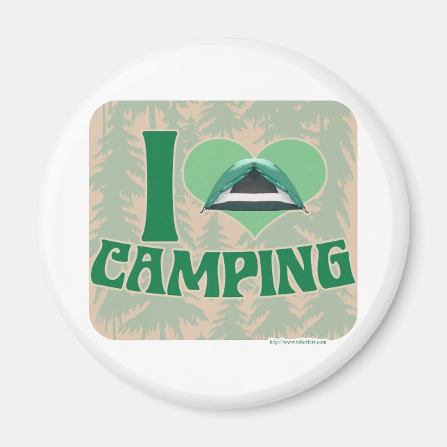 I Heart Camping Magnet (Vorne)