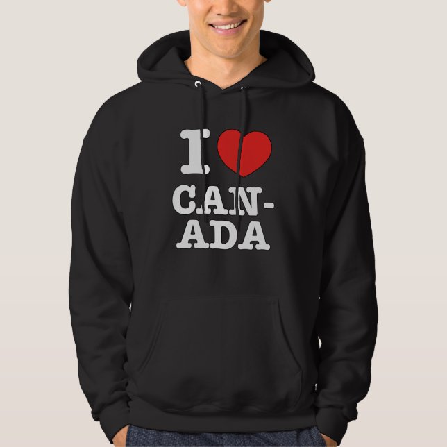 I Heart Canada Canadians Love Hoodie (Vorderseite)