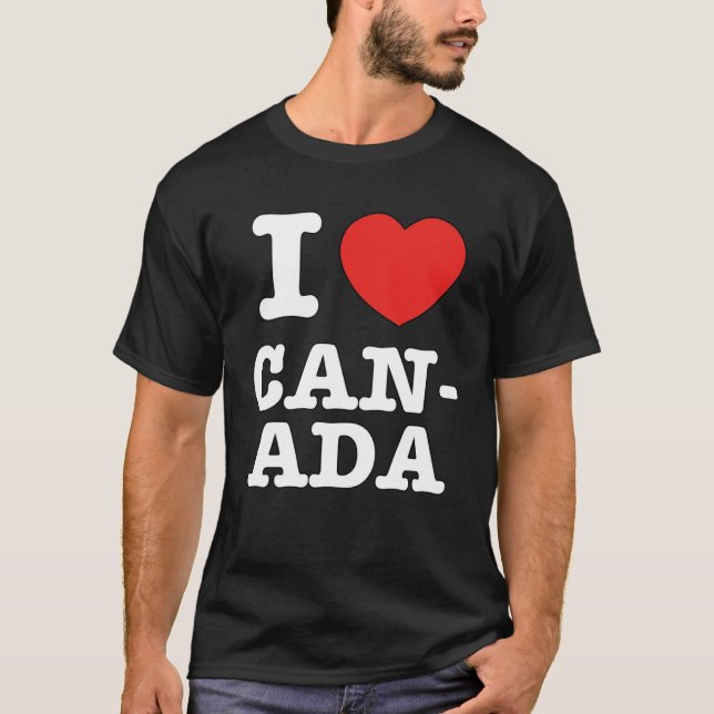 I Heart Canada Canadians Love T-Shirt (Vorderseite)