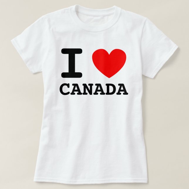 I Heart Canada Shirt (Design vorne)