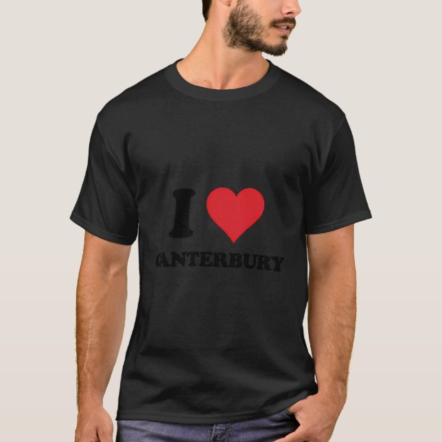 I Heart Canterbury Liebe UK T-Shirt (Vorderseite)