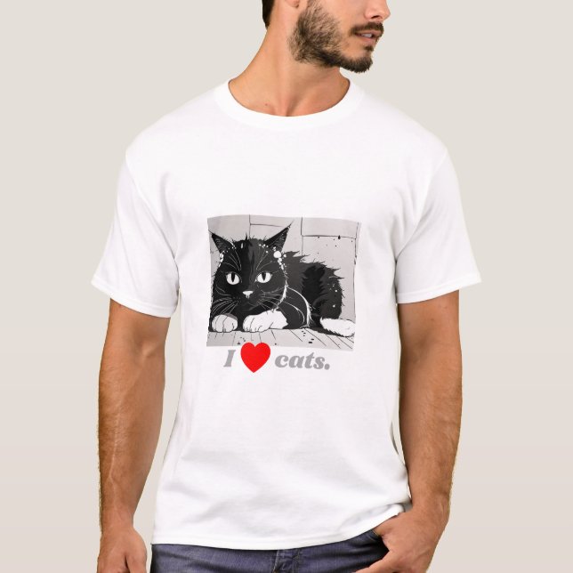 I Heart Cat T-Shirt (Vorderseite)