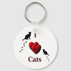 I Heart Cats Schlüsselanhänger